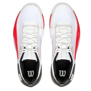 Zapatillas Wilson Rush Tour 5 Clay white black 2026