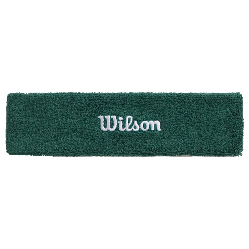 Cinta Wilson Terry verde logo blanco