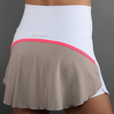Falda Endless Bloom blanca