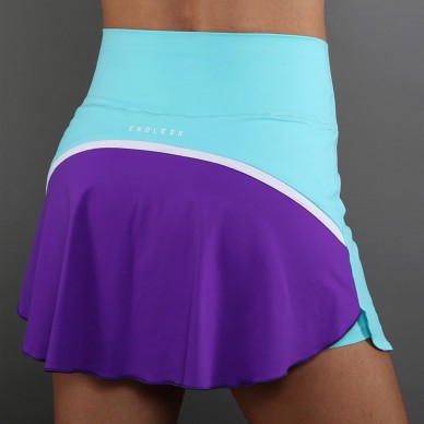 Falda Endless Bloom azul aqua