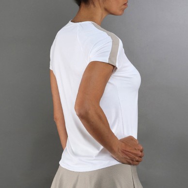 Camiseta Endless Mesh II blanca delave