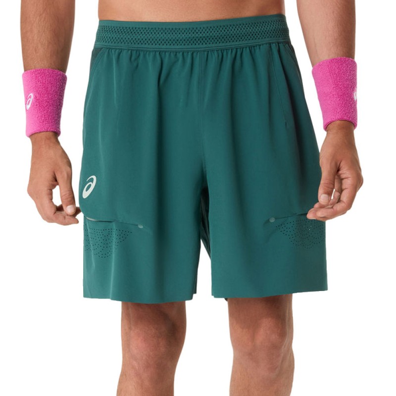Short Asics Match Laser Cut 7IN verde oscuro