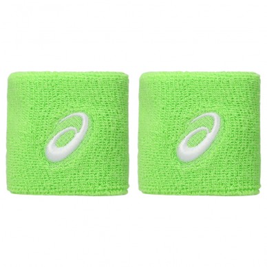 Muñequeras Asics cortas pack 2 verdes