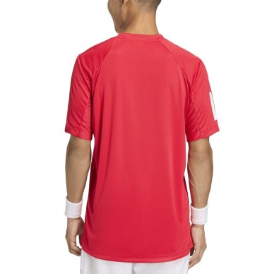 Camiseta Adidas Club 3STR rojo rubí