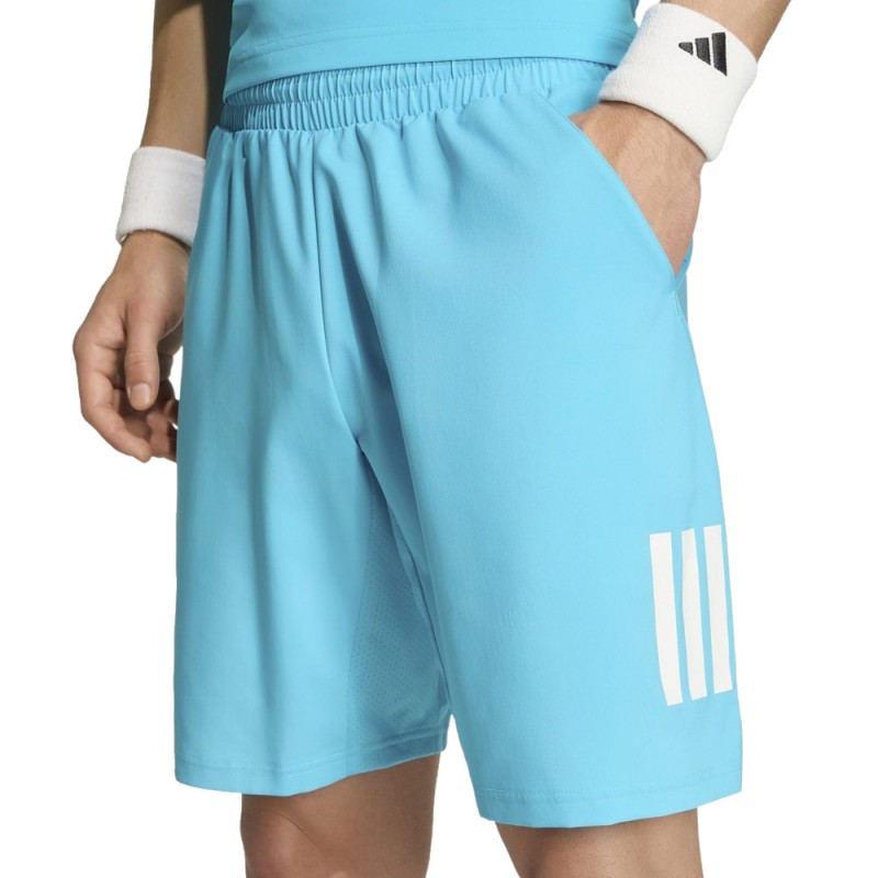 Short Adidas Club 3STR azul cyan