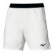 Short Mizuno Tennis 7 Inches Amply blanco amarillo