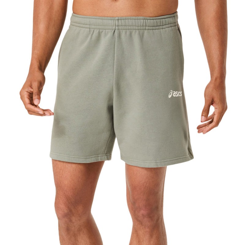Short Asics Logo Fleece 7IN salvia verde
