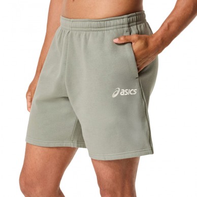 Short Asics Logo Fleece 7IN salvia verde