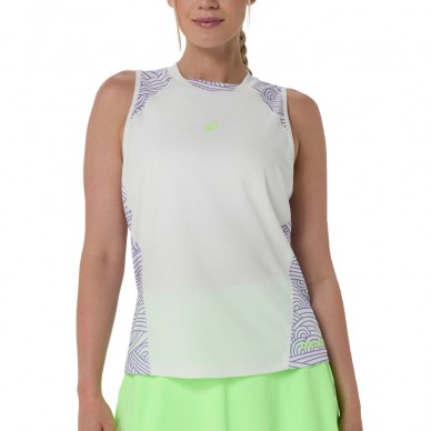 Camiseta Asics Court All Over Print crema