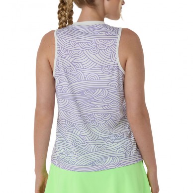 Camiseta Asics Court All Over Print crema