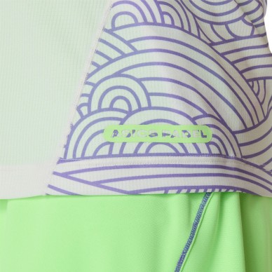 Camiseta Asics Court All Over Print crema