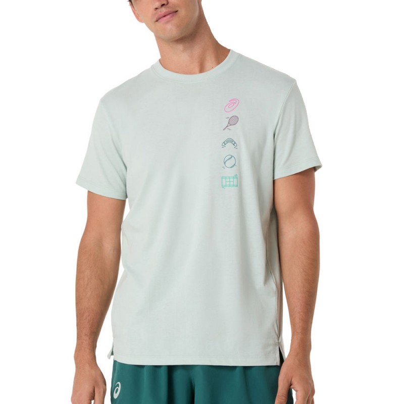 Camiseta Asics Game Seasonal Gracphic Tee verde claro
