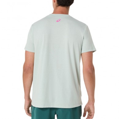 Camiseta Asics Game Seasonal Gracphic Tee verde claro