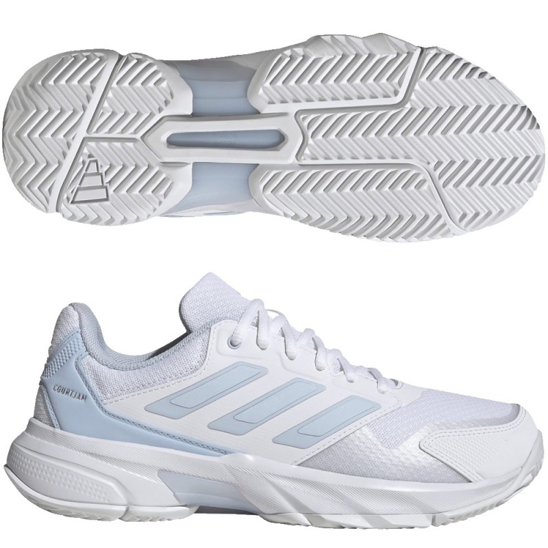 Zapatillas Adidas Courtjam Control 3 W crystal white silver 2026
