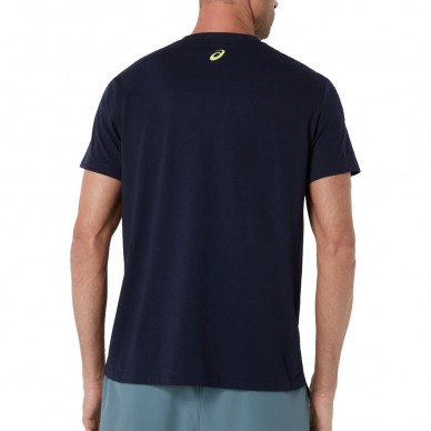 Camiseta Asics Game Seasonal Gracphic Tee azul medianoche