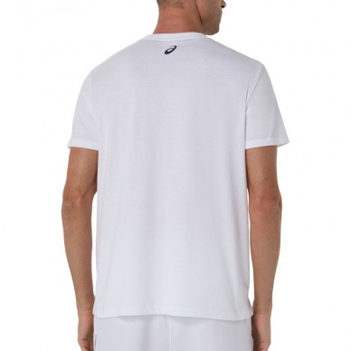 Camiseta Asics Game Seasonal Gracphic Tee blanca