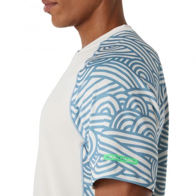 Camiseta Asics Court All Over Print SS Top blanca