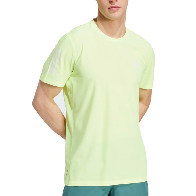 Camiseta Adidas Own The Run amarillo fluor
