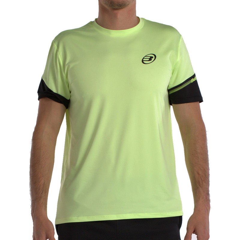 Camiseta Bullpadel Besan amarillo azufre