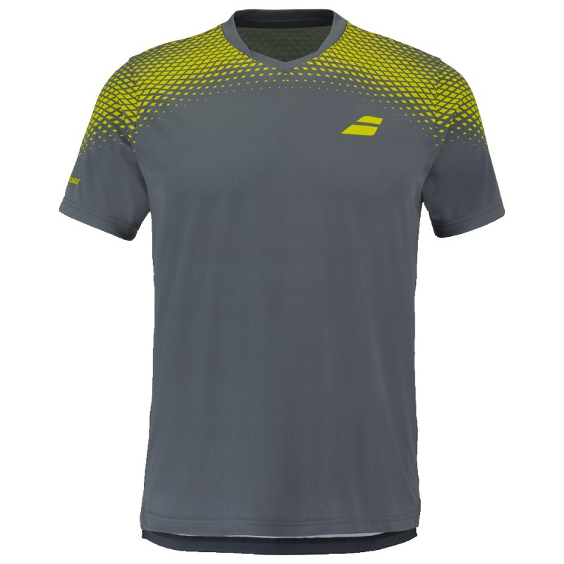 Camiseta Babolat Aero Cneck TEE gris