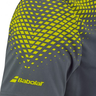 Camiseta Babolat Aero Cneck TEE gris