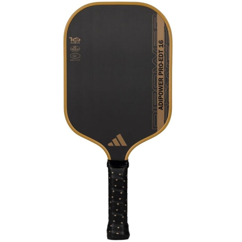 Adidas Pickleball Adipower Pro EDT 16mm dorada 2026