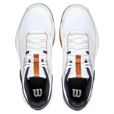 Zapatillas Wilson Rush Pro 5 Clay white navy 2026