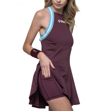Vestido Siux Apex burdeos