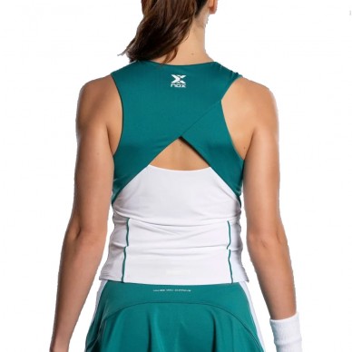 Camiseta Nox Pro tirantes blanca verde