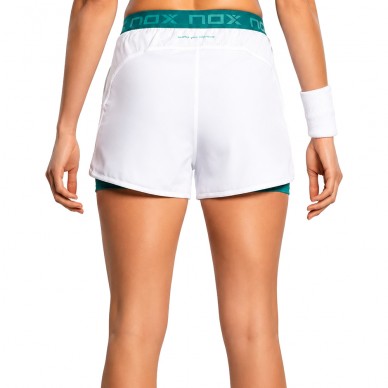 Short Nox Pro Woman blanco verde