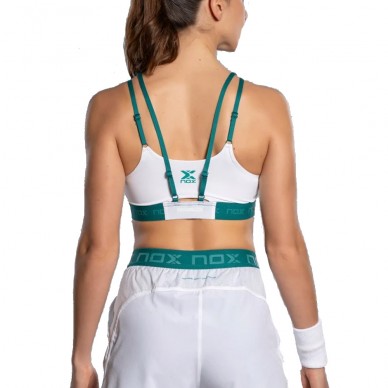 Sujetador Nox Pro blanco verde