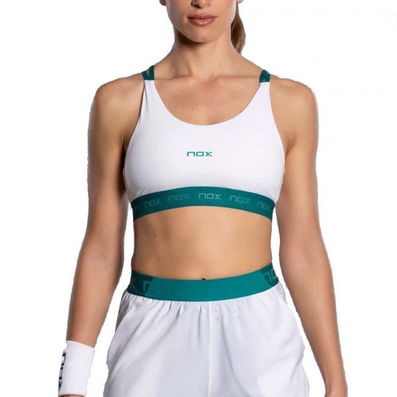 Sujetador Nox Pro blanco verde