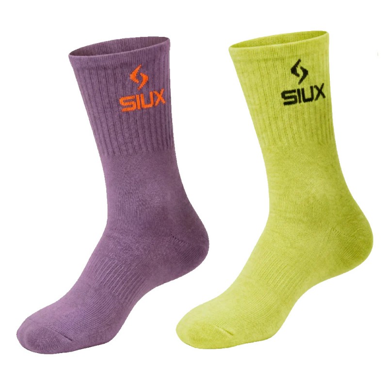 Calcetines Siux Groove Pack 2u verde violeta