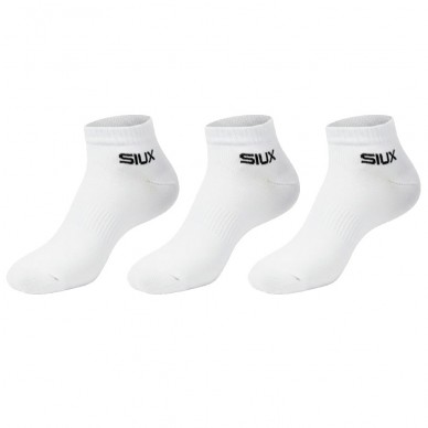 Calcetines Siux Basic cortos Pack 3u blancos