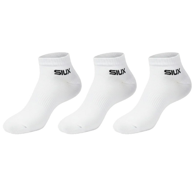 Calcetines Siux Basic cortos Pack 3u blancos