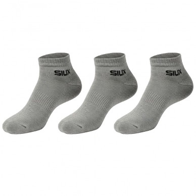 Calcetines Siux Basic cortos Pack 3u grises