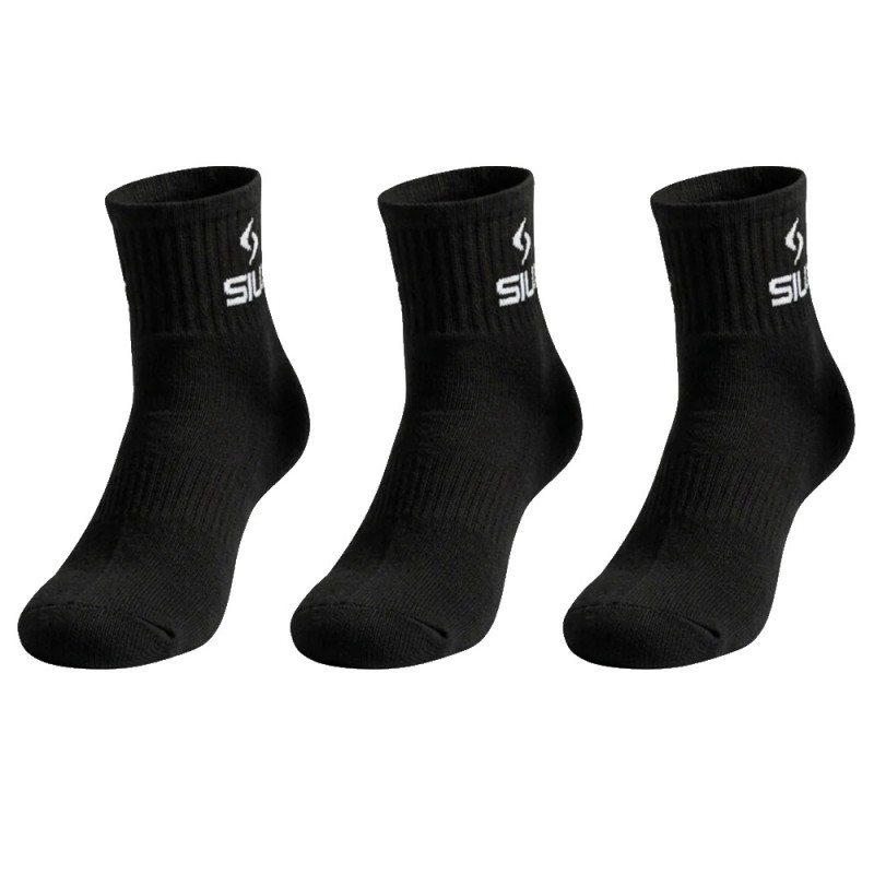 Calcetines Siux Basic Pack 3u negros