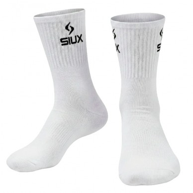 Calcetines Siux Basic altos Pack 3u blancos