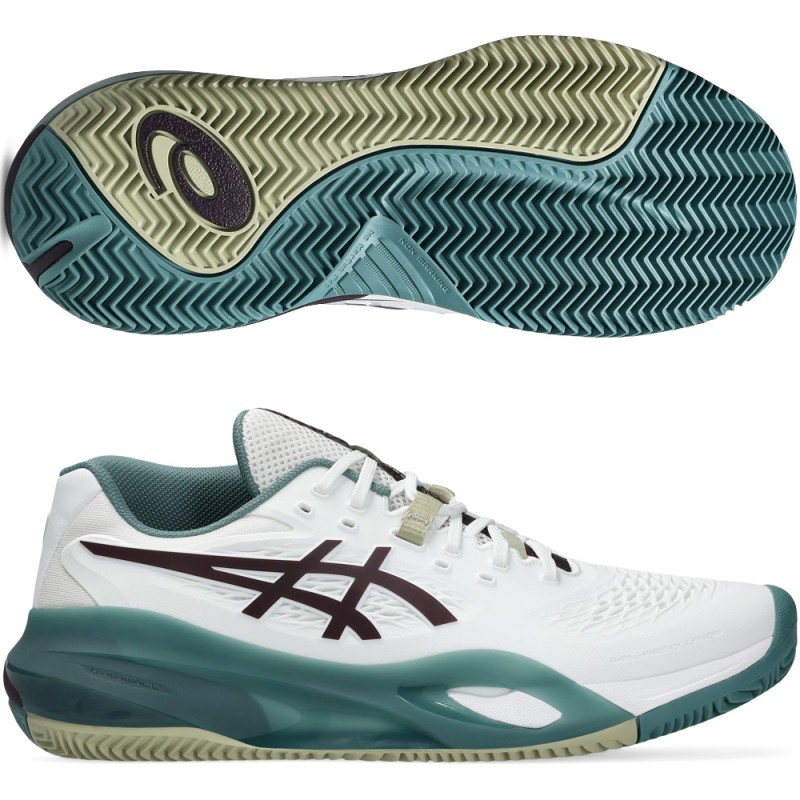 Zapatillas Asics Gel Resolution X Clay white dark aubergine 2026