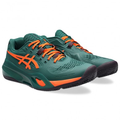 Zapatillas Asics Gel Resolution X Padel jewel green energy orange 2026