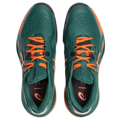 Zapatillas Asics Gel Resolution X Padel jewel green energy orange 2026