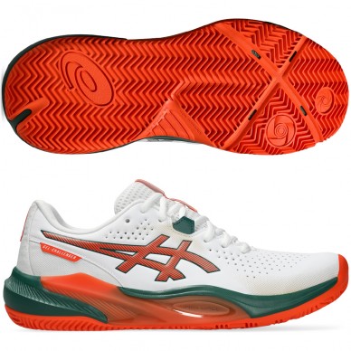 Zapatillas Asics Gel Challenger 15 Padel white energy orange 2026