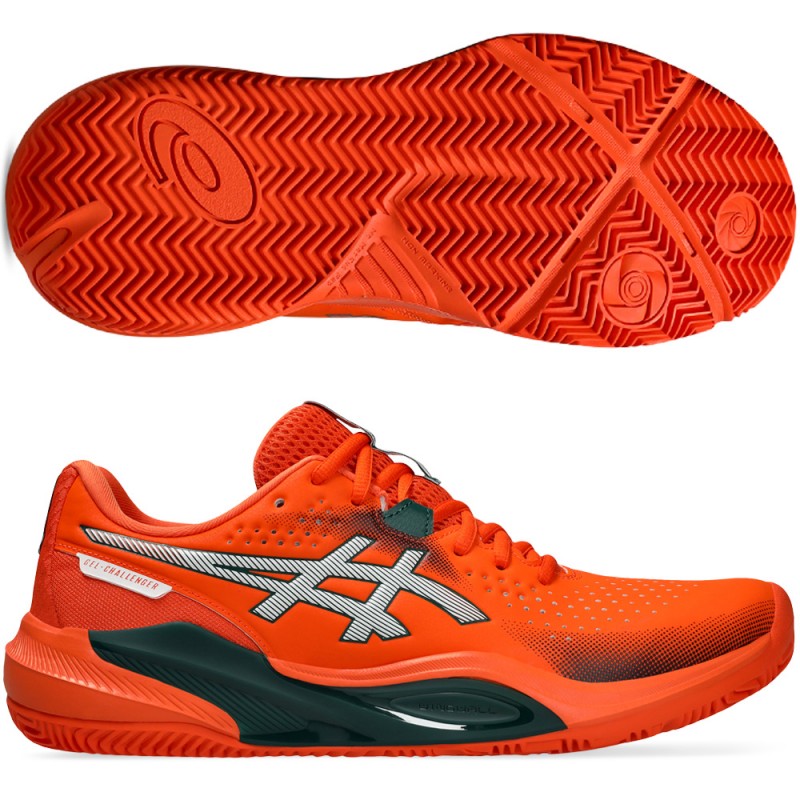 Zapatillas Asics Gel Challenger 15 Padel energy orange jewel green 2026