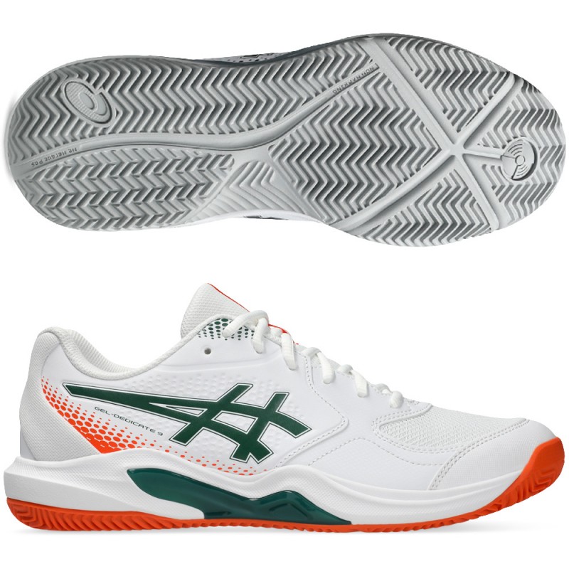 Zapatillas Asics Gel Dedicate 9 Padel white jewel green 2026
