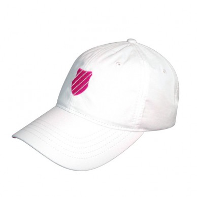 Gorra Kswiss Blanca Rosa