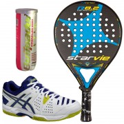 Comprar Pack Star Vie R8.2 Soft 2016 + Zapatillas Asics Dedicate + Bolas - Zona de Padel