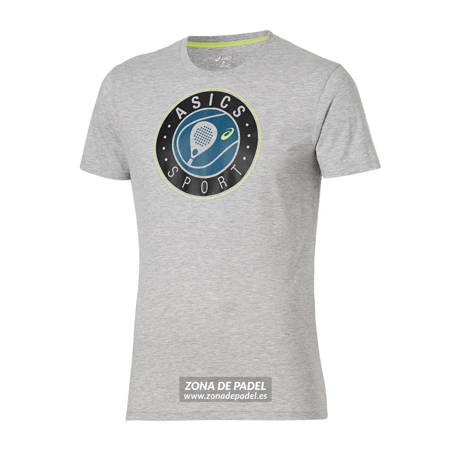 Camiseta Asics Logo SS Graphic Top Grey Heather 2016
