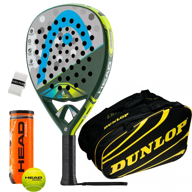 Pack Head Graphene Touch Alpha Elite Dunlop Amarillo Pack Head Graphene Touch Alpha Elite Dunlop Amarillo