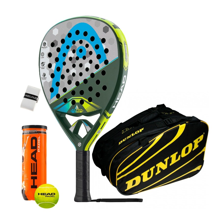 Pack Head Graphene Touch Alpha Elite Dunlop Amarillo