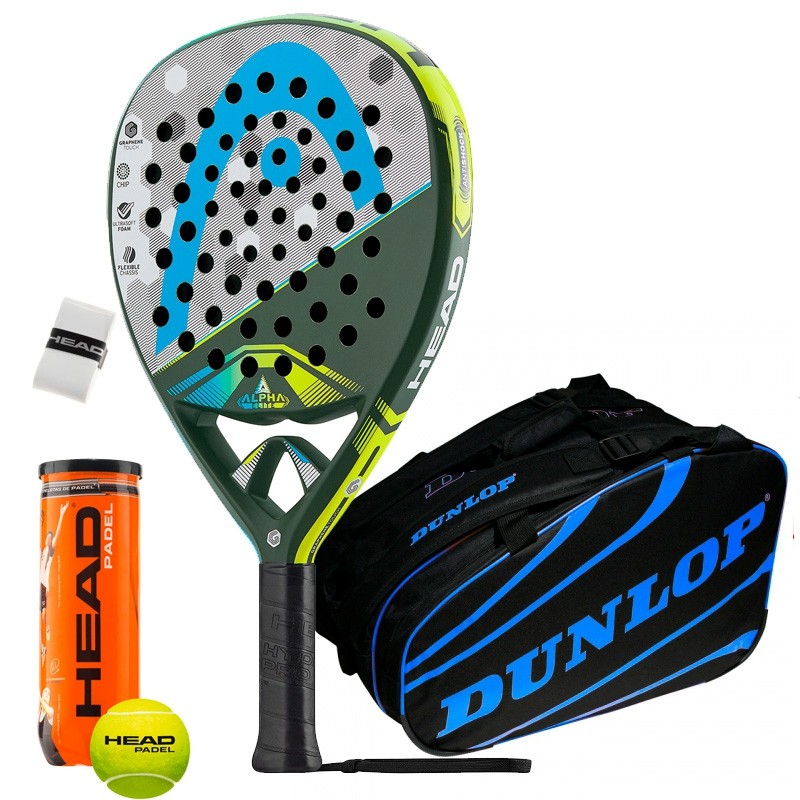 Pack Head Graphene Touch Alpha Elite Dunlop Azul Pack Head Graphene Touch Alpha Elite Dunlop Azul